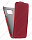 Кожаный чехол для Samsung Galaxy S6 Edge G925F Sipo Premium Leather Case - V-Series (Красный)