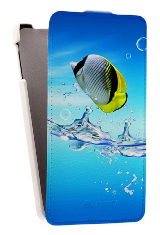 Кожаный чехол для Samsung Galaxy Note 3 (N9005) Armor Case "Full" (Белый) (Дизайн 150)