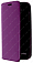 Кожаный чехол для Asus Zenfone 2 Laser ZE500KL на магните (Фиолетовый)