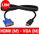   HDMI (M) - VGA (M) GSMIN B57     HDTV (1.8 ) ()