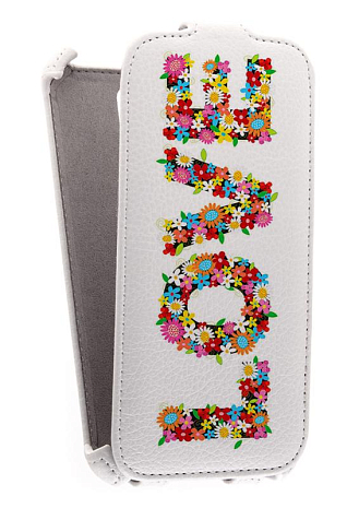 Кожаный чехол для Samsung Galaxy S5 Armor Case (Белый) (Дизайн 14/14)