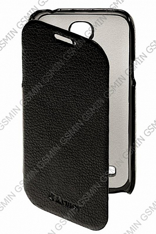 Кожаный чехол для Samsung Galaxy S4 Mini (i9190) Armor Case - Book Type (Черный)