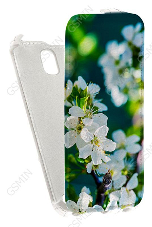 Кожаный чехол для ASUS ZenFone Go ZC451TG Armor Case (Белый) (Дизайн 42)