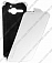Кожаный чехол для Alcatel One Touch Star / 6010D / S520 Aksberry Protective Flip Case (Белый)