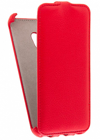 Кожаный чехол для Asus Zenfone 5 Lite Armor Case (Красный)
