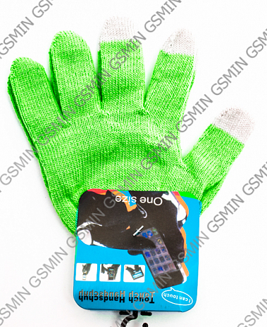 Перчатки для сенсорных экранов iPhone / iPad / Samsung / HTC (Green)