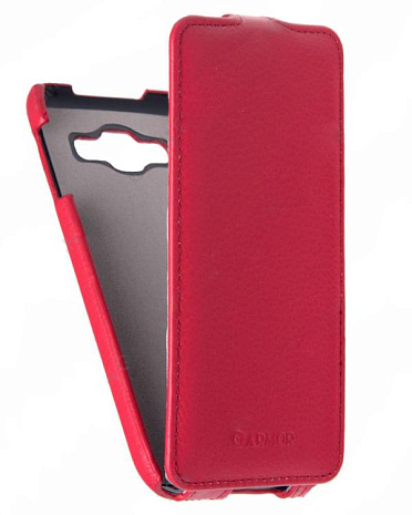 Кожаный чехол для Samsung Galaxy E5 SM-E500F/DS Armor Case "Full" (Красный)