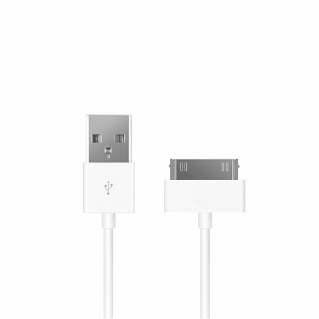 USB-кабель для Apple 30-pin Deppa Prime Line 1.2м (Белый)