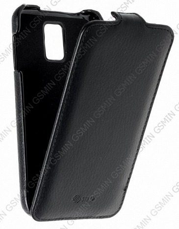 Кожаный чехол для Samsung Galaxy S5 Sipo Premium Leather Case - V-Series (Черный)
