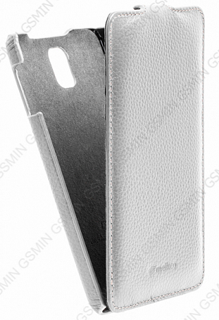 Кожаный чехол для Samsung Galaxy Note 3 (N9005) Melkco Premium Leather Case - Jacka Type (White LC)