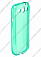 Чехол силиконовый для Samsung Galaxy S3 (i9300) TPU (Transparent Mint)