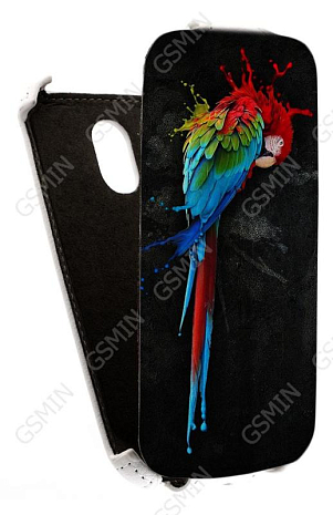 Кожаный чехол для Samsung Galaxy Nexus (i9250) Redberry Stylish Leather Case (Белый) (Дизайн 152)