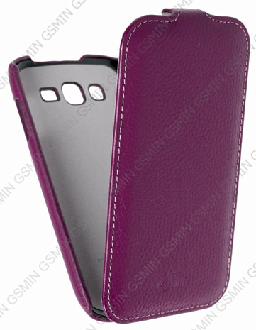 Кожаный чехол для Samsung Galaxy Grand (i9082) Sipo Premium Leather Case - V-Series (Фиолетовый)