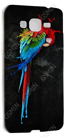 Чехол силиконовый для Samsung Galaxy Grand Prime G530H TPU (Прозрачный) (Дизайн 152)