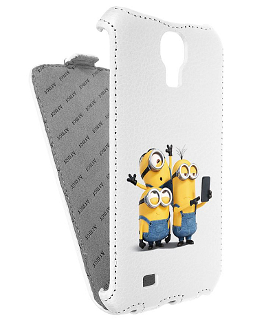 Кожаный чехол для Samsung Galaxy S4 (i9500) Armor Case (Белый) (Дизайн 10/10)