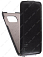 Кожаный чехол для Samsung Galaxy S7 Edge Aksberry Protective Flip Case (Черный)