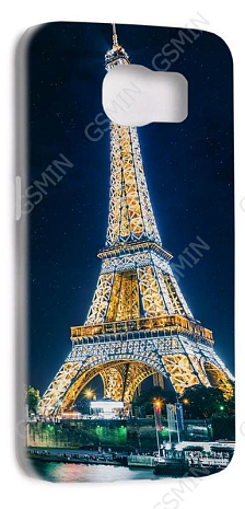 Чехол-накладка для Samsung Galaxy S6 G920F (Белый) (Дизайн 156)