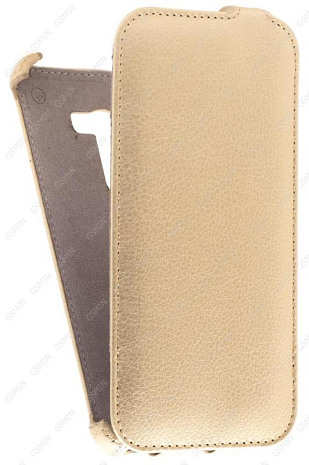Кожаный чехол для Asus Zenfone Selfie ZD551KL Armor Case (Золотой)