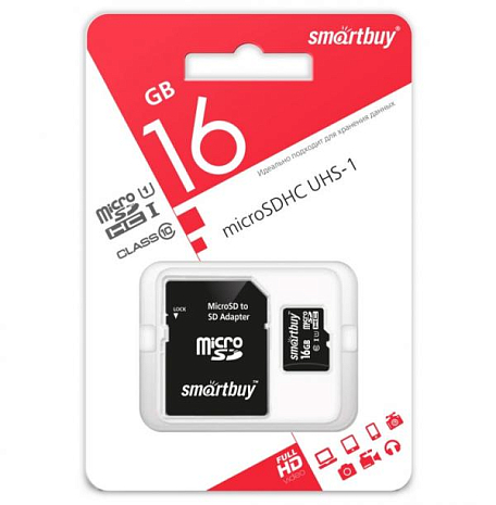   SmartBuy MicroSDHC UHS-1 16GB Class 10   SD
