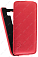 Кожаный чехол для Asus Zenfone 2 Laser ZE500KL Aksberry Protective Flip Case (Красный)