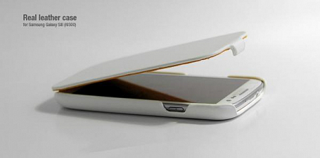 Кожаный чехол для Samsung Galaxy S3 (i9300) Hoco Leather Case (Белый)
