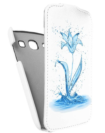 Кожаный чехол для Samsung Galaxy Core (i8260) Armor Case "Full" (Белый) (Дизайн 8/8)