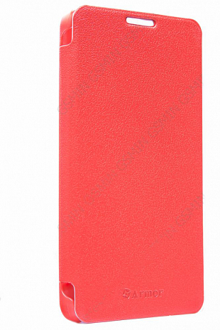 Кожаный чехол для Samsung Galaxy Note 3 (N9005) Armor Case - Book Cover (Красный)