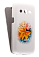 Кожаный чехол для Samsung Galaxy Core LTE (G386F) Armor Case "Full" (Белый) (Дизайн 9/9)