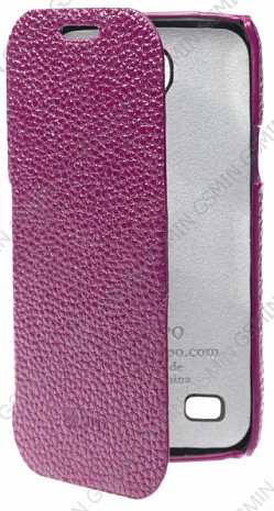 Кожаный чехол для Samsung Galaxy S4 Mini (i9190) Sipo Premium Leather Case "Book Type" - H-Series (Фиолетовый)