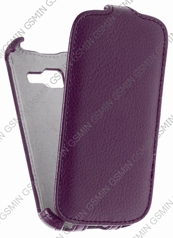 Кожаный чехол для Samsung S7262 Galaxy Star Plus Armor Case (Фиолетовый)