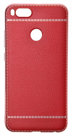 Чехол силиконовый для Xiaomi Mi 5X Litchi Grain TPU Case (Красный)