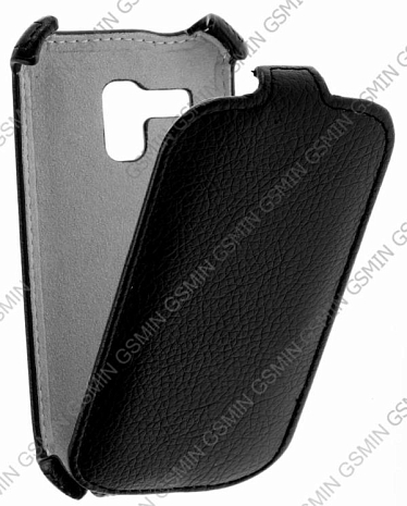 Кожаный чехол для Samsung Galaxy S3 Mini (i8190) Armor Case (Черный)