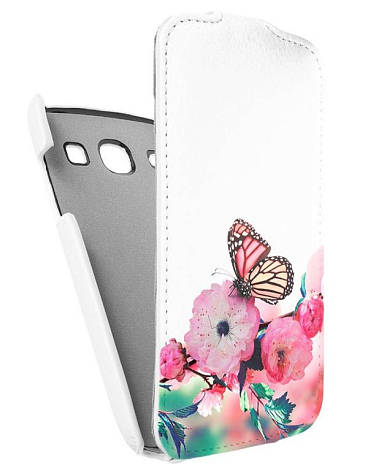 Кожаный чехол для Samsung Galaxy Core (i8260) Armor Case "Full" (Белый) (Дизайн 7/7)