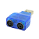   GSMIN BR-82 USB 2.0 (M)  2 PS/2 (F)     ()