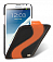 Кожаный чехол для Samsung Galaxy Note 2 (N7100) Melkco Premium Leather Case - Special Edition Jacka Type (Black/Orange LC)