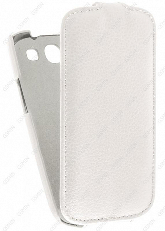 Кожаный чехол для Samsung Galaxy S3 (i9300) Art Case (Белый)