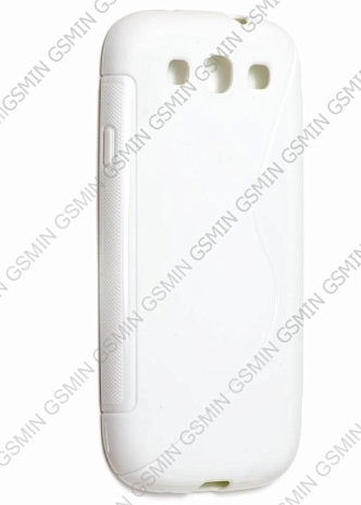 Чехол силиконовый для Samsung Galaxy S3 (i9300) S-Line TPU (Белый)