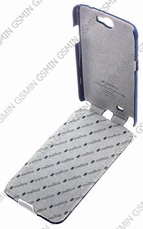    Samsung Galaxy Note 2 (N7100) Melkco Premium Leather Case - Limited Edition Jacka Type (Dark Blue/White LC)