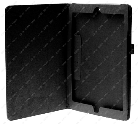 Кожаный чехол подставка для iPad Air (Черный)