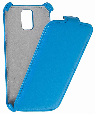 Кожаный чехол для Samsung Galaxy S5 Armor Case (Голубой)