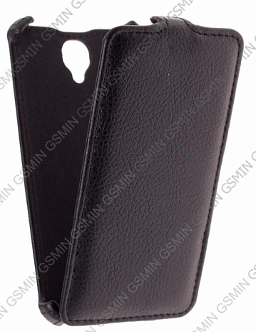 Кожаный чехол для Alcatel One Touch Idol 2 6037 Armor Case (Черный)