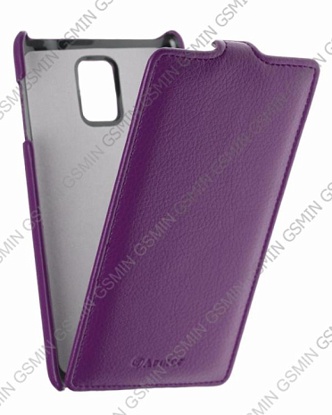 Кожаный чехол для Samsung Galaxy Note 4 (octa core) Armor Case "Full" (Фиолетовый)