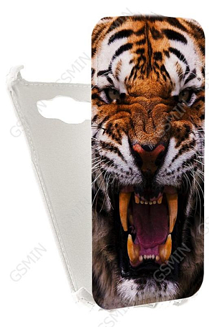 Кожаный чехол для Samsung Galaxy J5 (2016) SM-J510FN Armor Case (Белый) (Дизайн 142)
