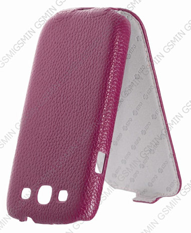 Кожаный чехол для Samsung Galaxy S3 (i9300) Sipo Premium Leather Case - V-Series (Фиолетовый)