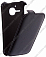 Кожаный чехол для Alcatel One Touch M'Pop / 5020D Armor Case (Черный)