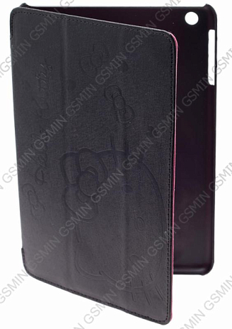 Кожаный чехол для iPad mini Hello Kitty Leather Case (Черный)