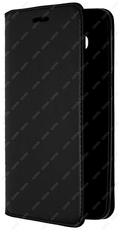 Кожаный чехол для Samsung Galaxy J5 (2016) SM-J510FN на магните (Черный)
