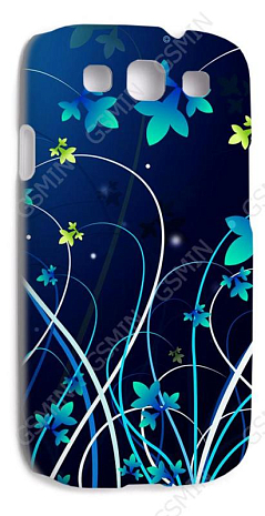 Чехол-накладка для Samsung Galaxy S3 (i9300) (Белый) (Дизайн 176)