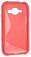 Чехол силиконовый для Samsung Galaxy J1 (J100H) S-Line TPU (Красный)