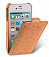    Apple iPhone 4/4S Melkco Leather Case - Jacka Type (Ostrich Print pattern - Orange)